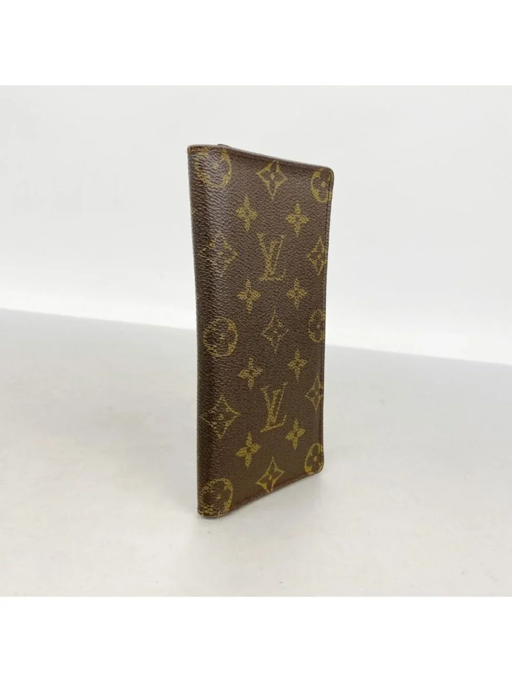 Louis Vuitton Billfold Monogram Porte Valeurs Cartes Credit Brown Wallet